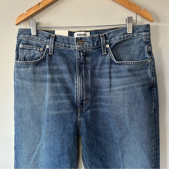 AGOLDE Vintage High Rise Flare Jeans Absolute Size 32 NWT - Picture 3 of 7